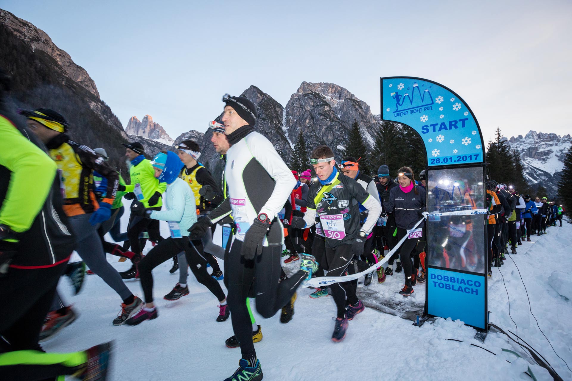 Foto gallery Winter Night Run Corri ai piedi delle Dolomiti